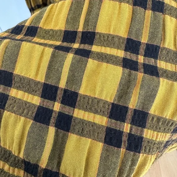 Wray Mini Quinn Dress Gold Plaid Brand New Without Tags - Picture 10 of 10